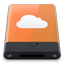 HDD Orange iDisk W icon