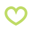 Green Love Heart icon