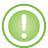 Exclamation Circle Frame green icon
