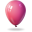 Ballon magenta-32