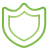 Shield green icon