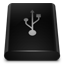 Black Drive USB icon