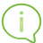 Information Balloon green icon
