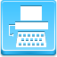 Typewriter Blue icon