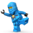 Lego Ninja Blue-48