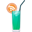 RSS green cocktail icon