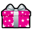 Gift pink icon