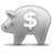Piggy Bank grayscale-48