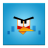 Blue Angry Bird Frameless-48