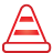 Traffic Cone red icon