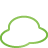 Weather Cloud green icon