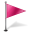 Map Marker Flag 1 Right Pink-32