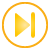 Button End yellow icon