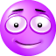 Pleased purple Icon