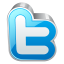 Twitter metal block icon