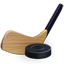 Hockey stick and puck icon