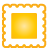 Stamp yellow icon