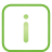 Information Button green icon