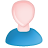 User male white blue bald