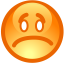 Emoticon sad icon