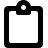 Empty Clipboard black icon
