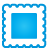 Stamp blue icon