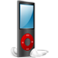 iPod Nano black and red on Icon