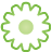 Gear green icon