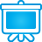 Presentation blue icon