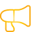 Megaphone yellow icon