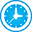 Clock blue-32