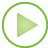 Button Play green icon