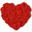 Flowers Heart Roses Icon