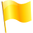 Yellow flag icon