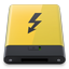 HDD Yellow Thunderbolt icon