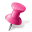 Map Marker Push Pin 1 Right Pink-32