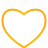 Heart yellow icon
