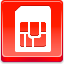 Sim Card Red icon