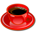 Coffee cup red