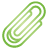 Paper Clip green icon
