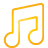 Music yellow Icon