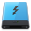 HDD Blue Thunderbolt B icon