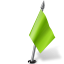 Map Marker Flag 2 Right Chartreuse icon