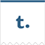 Tumblr ribbon icon