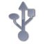Symbol USB Grey icon
