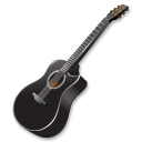 Black guitar