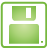 Floppy Disk green icon