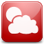 Weather red icon