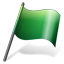 Flag2 green Icon
