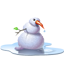 Pool snowman icon